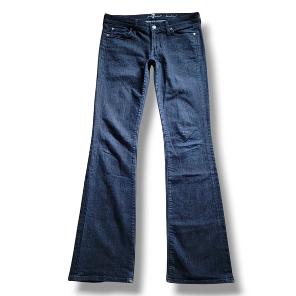7‎ For All Mankind Low Rise Tall Full Length Inseam Bootcut Jeans 29 - Picture 1 of 14